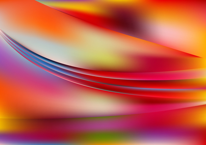Red Yellow and Blue Shiny Wave Background