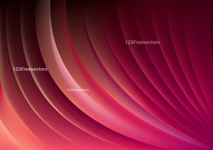 Abstract Dark Pink Glowing Curved Stripes Background Illustrator