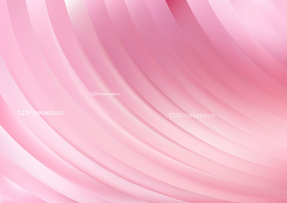 Light Pink Abstract Shiny Curved Stripes Background Illustration