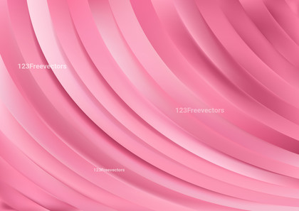 Pink Glowing Curved Stripes Background