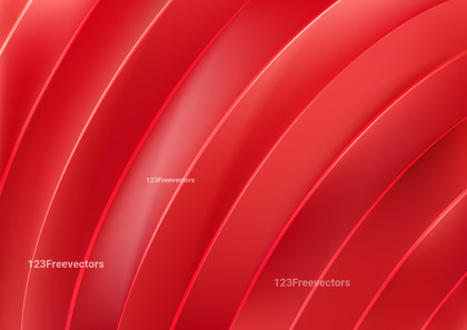 Red Abstract Shiny Curved Stripes Background Vector Image
