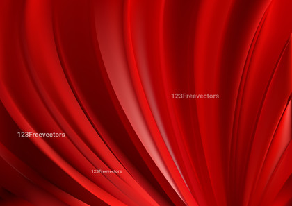 Red Abstract Glowing Curved Stripes Background Illustrator