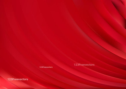 Shiny Red Curved Stripes Background