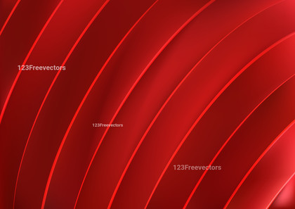 Shiny Red Curved Stripes Background Vector Eps