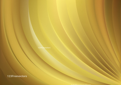 Abstract Shiny Gold Curved Stripes Background