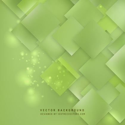 Abstract Green Square Background Template