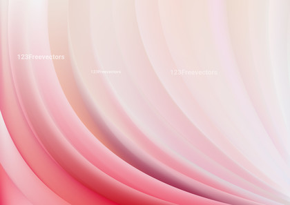 Pink and White Abstract Glowing Curved Stripes Background