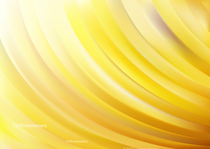 Abstract Yellow and White Shiny Curved Stripes Background