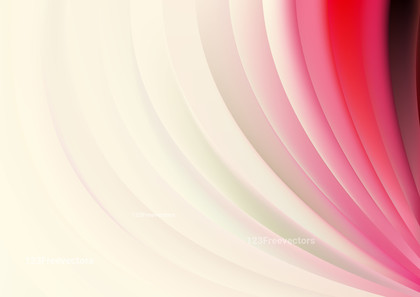 Abstract Shiny Pink and Beige Curved Stripes Background