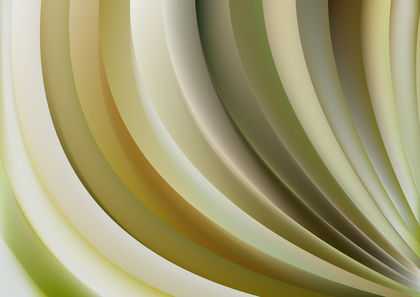 Shiny Brown Green and White Curved Stripes Background