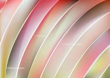 Abstract Shiny Pink Green and White Curved Stripes Background