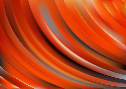 Red Orange and Blue Abstract Shiny Curved Stripes Background