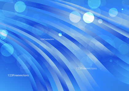 Abstract Blue Curved Stripes Gradient Background Illustrator