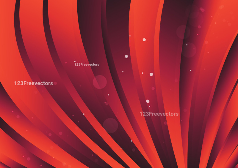 Dark Red Curved Stripes Gradient Background