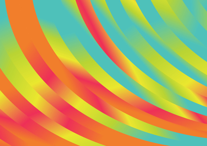 Colorful Abstract Gradient Curved Stripes Background Vector Art