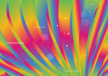 Abstract Colorful Curved Stripes Gradient Background Illustrator