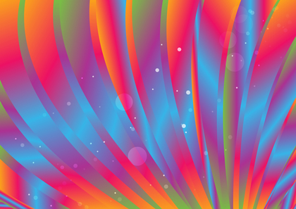 Abstract Colorful Gradient Curved Stripes Background