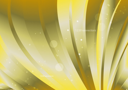 Abstract Yellow and White Gradient Curved Stripes Background