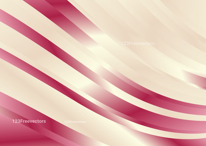 Pink and Beige Abstract Curved Stripes Background