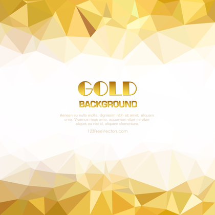 Light Golden Geometric Polygon Background Illustrator