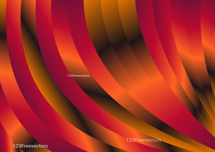 Pink and Orange Abstract Curved Stripes Background