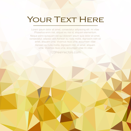 Light Golden Geometric Polygon Background Free