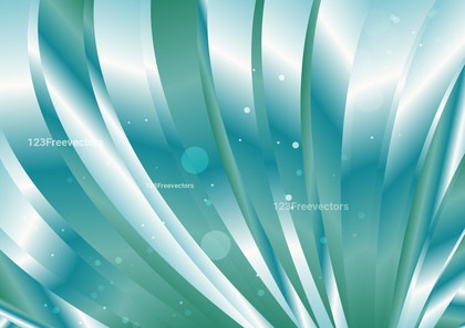 Abstract Blue Green and White Curved Stripes Gradient Background