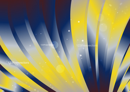 Red Yellow and Blue Gradient Curved Stripes Background