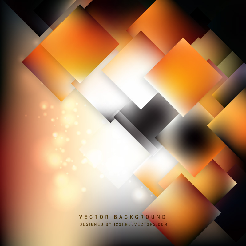 Black Orange Fire Square Background