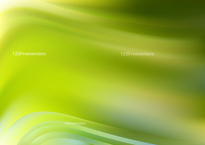 Abstract Lime Green Blurred Waves Background Illustrator