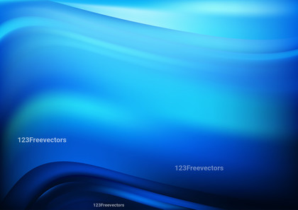 Abstract Black and Blue Blurred Waves Background Graphic