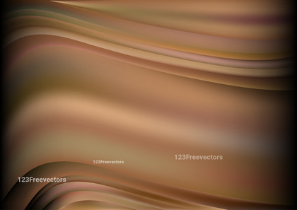 Abstract Black and Brown Blurred Waves Background