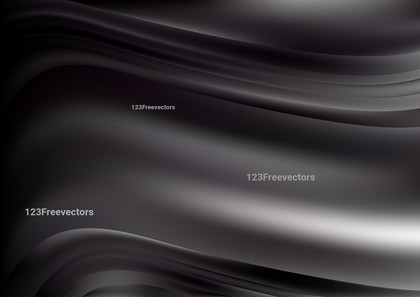 Abstract Black and Grey Wavy Blurred Background Vector Eps