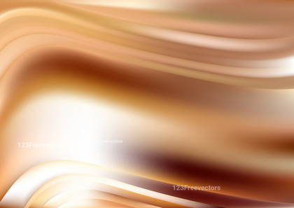 Abstract Brown and White Blurred Waves Background