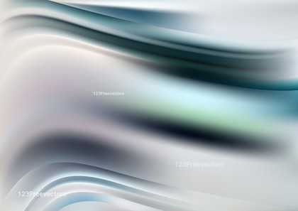 Abstract Blue and Grey Blurred Wavy Background