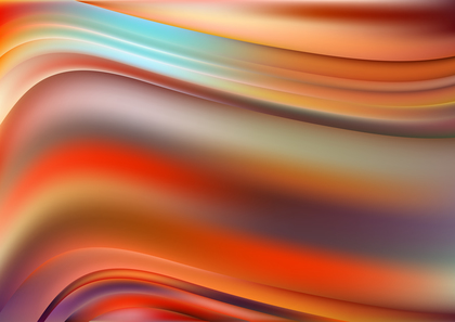 Blue and Orange Blurred Wave Background Design