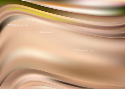 Abstract Brown and Green Blurred Waves Background