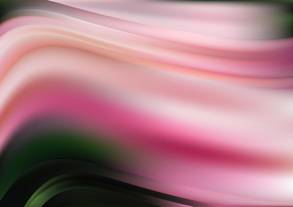 Abstract Pink and Green Wavy Blurred Background Vector