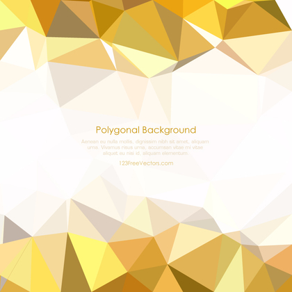 Light Golden Abstract Geometric Polygon Background Free