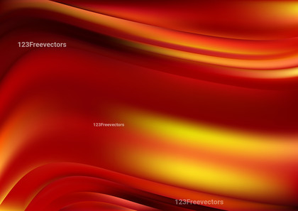 Red and Yellow Wavy Gradient Blur Background