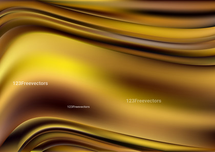 Yellow and Brown Wavy Gradient Blurred Background Vector Eps