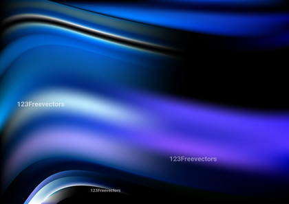 Black Blue and Purple Blurred Waves Background