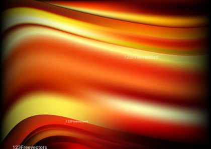 Black Red and Yellow Blurred Wave Background Design