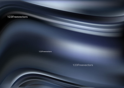 Abstract Blue Grey and Black Blurred Wave Background
