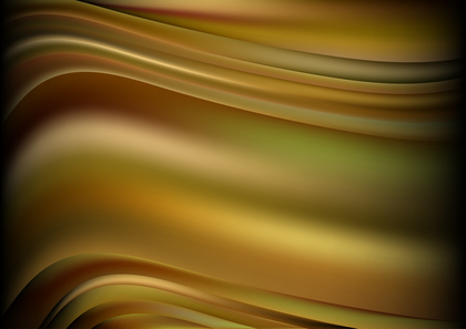 Green Brown and Black Wavy Blurred Background Vector Art