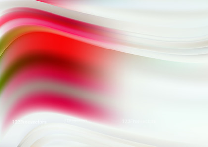 Red Green and White Blurred Wave Background Illustration