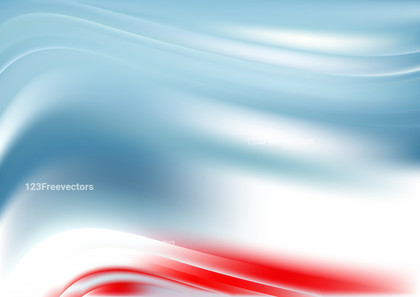 Abstract Red White and Blue Blurred Wave Background Design