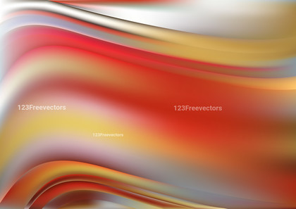 Abstract Red White and Yellow Blurred Wave Background