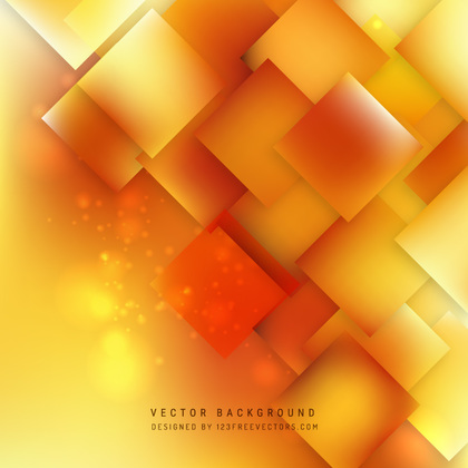 Abstract Yellow Orange Square Background
