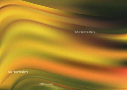 Abstract Brown Orange and Green Blurred Wave Background